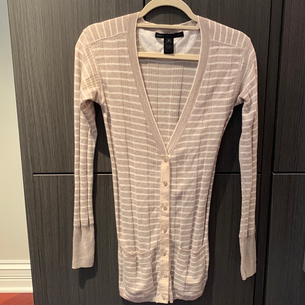 Marc By Marc Jacobs Ribbed Button Front Cardigan - image 1